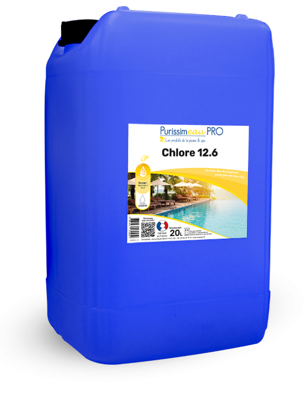 CHLORE LIQUIDE PRO 12.6 % (48°chl) 20 litres