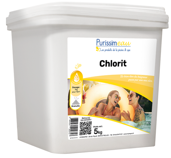 Chlore choc non stabilisé granulés - Hypochlorite de Calcium 5KG (chlorit)
